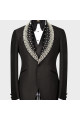 Lambert Smart Black Shawl Lapel Three Pieces Wedding Men Suits With Beadings Lambert Smart Black Shawl Lapel Three Pieces Wedding Men Suits With Beadings