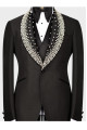Lambert Smart Black Shawl Lapel Three Pieces Wedding Men Suits With Beadings Lambert Smart Black Shawl Lapel Three Pieces Wedding Men Suits With Beadings