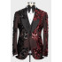 Rachel New Arrival Coffee Shawl Lapel Three Pieces Appliques Men Suits