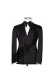 Ulysses Smart Black Shawl Lapel Double Breasted Appliques Wedding Men Suits Ulysses Smart Black Shawl Lapel Double Breasted Appliques Wedding Men Suits