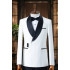 Martin Smart White Shawl Lapel Best Fitted Wedding Men Suits