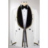 Owen New Arrival White Shawl Lapel Jacquard Wedding Men Suits With Webbings 