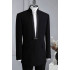 Regan Chic Black Shawl Lapel Best Fitted Prom Men Suits
