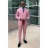 Alexander Latest Design Pink Double Breated Peaked Lapel Men Suits for Prom
