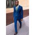 Tyler Stylish Royal Blue Peaked Lapel Slim Fit Prom Suits