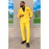 Samuel Saprkly Yellow Double Breasted Peaked Lapel Prom Suits