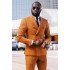 Brandon Gold Brown Fashion Double Breasted Close Fitting Men Suits
