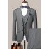 Austin Formal Gray Three Pieces Slim Fit Business Suits for Men