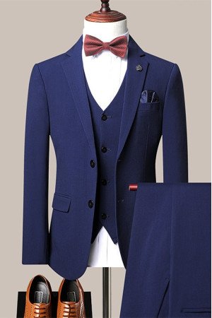 Evan Navy Blue New Arrival Close Fitting Men Suits for Business