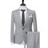 Jayden Simple Gray One Button Fashion Notched Lapel Men Suits