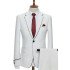 Cameron White Stylish One Button Notched Lapel Wedding Groom Suits