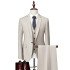 Jason Off White Three Pieces Slim Fit Formal Business Suits