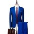 Charles Royal Blue Two Pieces Close Fitting Men Suits