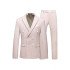 Luis Pink Double Breasted Peaked Lapel Close Fitting Stylish Men Suits