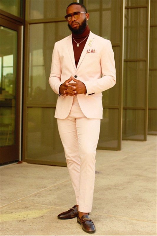 Julian Latest Design Off White Notched Lapel Prom Suits