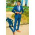 Sean Navy Blue Slim Fit Fashion Notched Lapel Men Suits