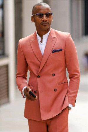 Sebastian Modern Double Breasted Peaked Lapel Slim Fit Men Suits Sebastian Modern Double Breasted Peaked Lapel Slim Fit Men Suits