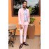 Eric New Arrival Pink Slim Fit Bespoke Men Suits for Prom