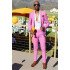 Ian Purple Shawl Lapel Stylish Bespoke Prom Men Suits