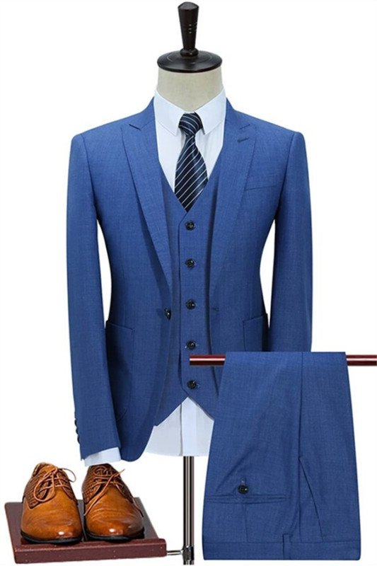 Antonio Dark Blue Fashion Slim Fit Formal Men Suits