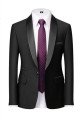 Henry Latest Design Black Shawl Lapel Wedding Groom Suits with One Button