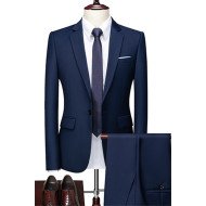 Blake Dark Navy Stylish Slim Fit Formal Business Men Suits Blake Dark Navy Stylish Slim Fit Formal Business Men Suits