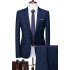 Blake Dark Navy Stylish Slim Fit Formal Business Men Suits