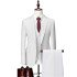 Devin White Three Pieces Simple Slim Fit Men Suits for Business