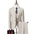 Jacob Off White Three Pieces Fashion Slim Fit Men Suits
