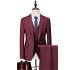 Michael New Arrival Burgundy Close Fitting Formal Business Suits