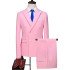 Daniel Pink Double Breasted Chic Peaked Lapel Formal Suits