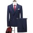 Anthony Dark Navy Stylish Double Breasted Slim Fit Men Suits