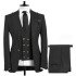 Joseph Latest Design Black Peaked Lapel Bespoke Men Suits