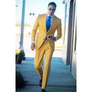 Noah New Arrival Yellow Notched Lapel Fashion Men Suits for Prom Noah New Arrival Yellow Notched Lapel Fashion Men Suits for Prom