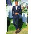 Benjamin Dark Navy Chic Double Breasted Slim Fit Men Suits