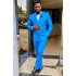 Dylan latest Design Ocean Blue Double Breasted Best Fitted Men Suits