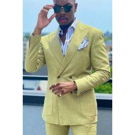 Isaiah New Arrival Peaked Lapel Double Breasted Fashion Prom Suits Isaiah New Arrival Peaked Lapel Double Breasted Fashion Prom Suits