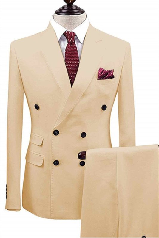 Aaron Formal Double Breasted Peaked Lapel Business Suits