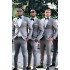 Dean New Arrival Gray Shawl Lapel Fashion Groomsmen Suits