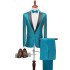 Austin Glitter Green Sequins Peaked Lapel One Button Prom Men Suits