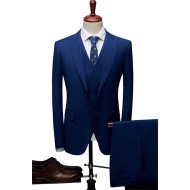 Brandon Dark Blue Three Pieces Fashion Formal Men Suits Brandon Dark Blue Three Pieces Fashion Formal Men Suits
