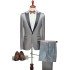 Noah Modern Silver Sequins Slim Fit Fashion Men Suits
