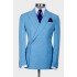Ethan Blue Peaked Lapel New Arrival Bespoke Men Suits