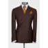 Christopher Stylish Brown One Button Peaked Lapel Close Fitting Men Suit