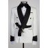 Joseph Stylish White Jacquard Bespoke Wedding Suit
