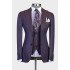 Tyler Dark Purple Stylish Three Pieces Bespoke Men Suits for Prom