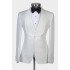 Jose Classic White Shawl Lapel Three Pieces Wedding Groom Suit
