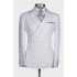 Caleb Bespoke White Peaked Lapel One Button Wedding Suit for Men