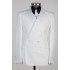 Jack Stylish White Jacquard Peaked Lapel Wedding Men Suit