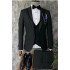 Henry Black Slim Fit Fashion 3 Pieces Formal Business Suit